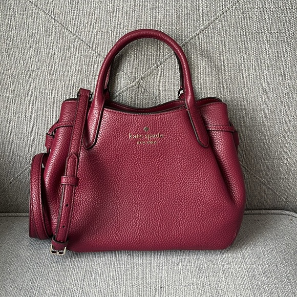 ♠️kate spade Dumpling Small Satchel, Blackberry Preserve NWT - Picture 6 of 13
